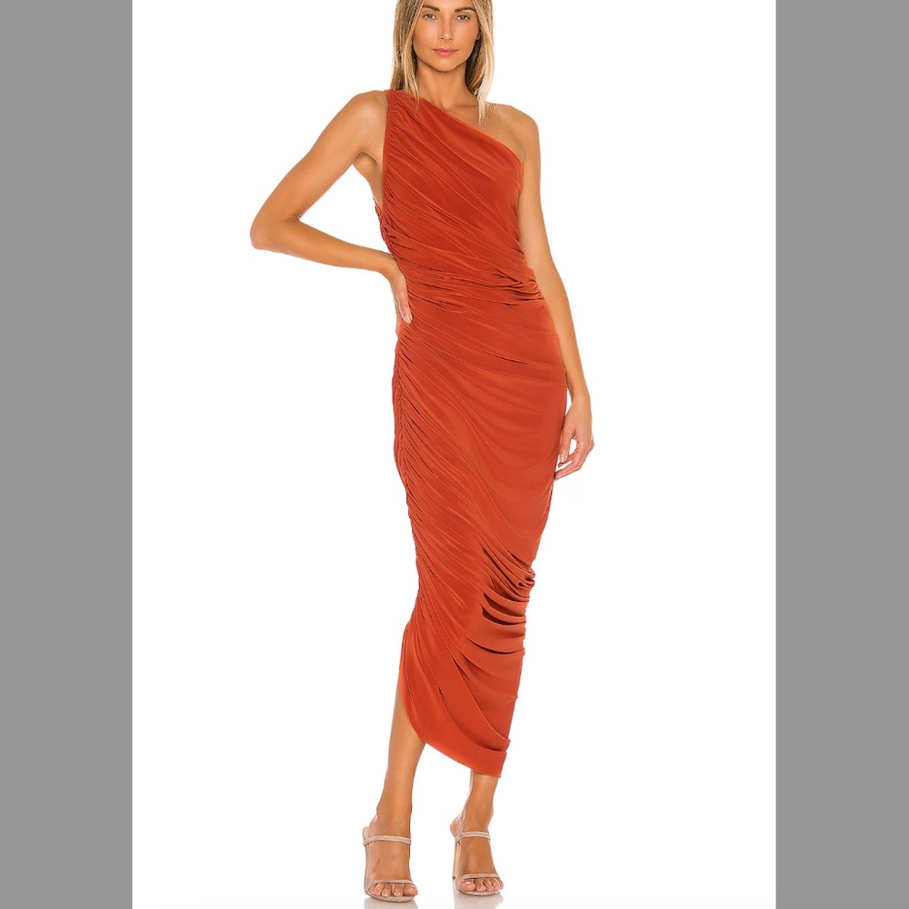 Norma Kamali Diana Gown - Cinnamon, size M